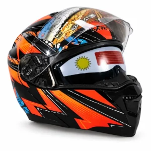 CASCO PARA MOTOCICLISTA ABATIBLE CON DISEÑO EXTRA GRANDE DOT (PIEZA)