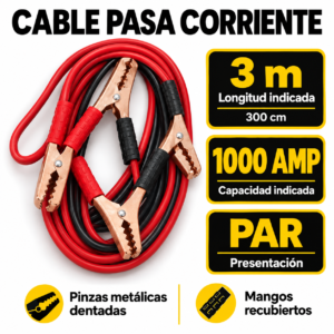 CABLE PASA CORRIENTE 3M - 1000 AMP (PAR)