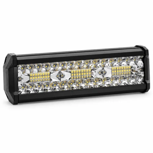 FARO TIPO BARRA DE 57 LEDS, 3 SETS, FIJO Y ESTROBO, 180W,12-80V (PIEZA)