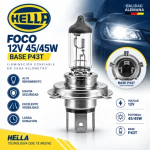 FOCO-12V 45/45W BASE P43T