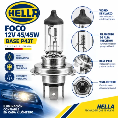 FOCO-12V 45/45W BASE P43T