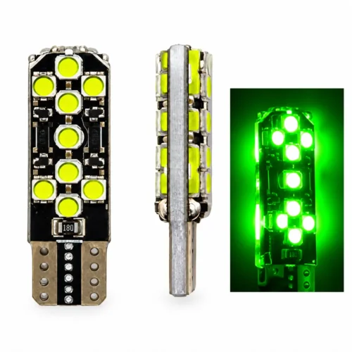 FOCO DE LED AUTOMOTRIZ 2PCS/BLISTER  LUZ VERDE (PAR)