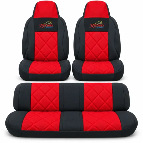 FUNDA PARA ASIENTO JUEGO DE 4 PZAS RECARO ROJO