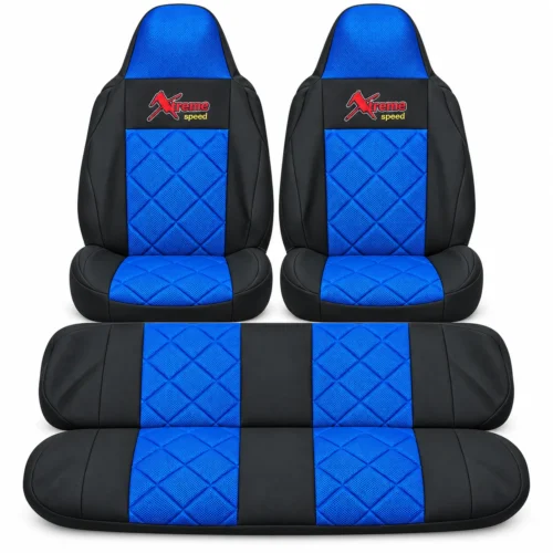 FUNDA PARA ASIENTO JUEGO DE 4 PZAS XTREME AZUL