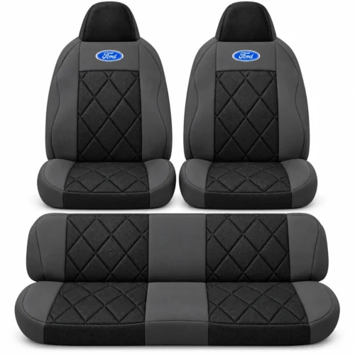 FUNDA PARA ASIENTO JUEGO DE 4 PZAS FORD NEGRO