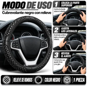 FUNDA TACTO-PIEL DE  CERO OLORES NEGRO/NEGRO