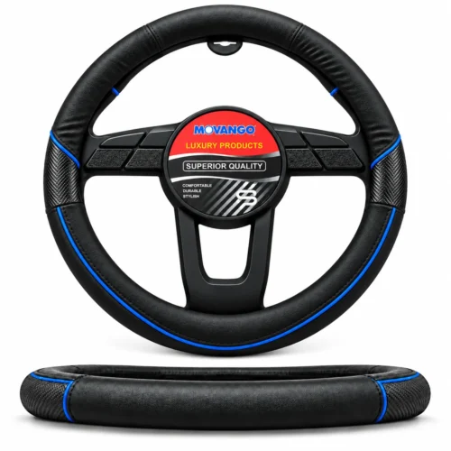 FUNDA TACTO-PIEL DE  CERO OLORES NEGRO/AZUL