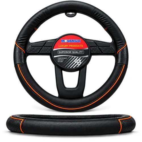 FUNDA TACTO-PIEL DE  CERO OLORES NEGRO/NARANJA