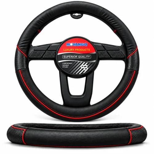 FUNDA TACTO-PIEL DE  CERO OLORES NEGRO/ROJO