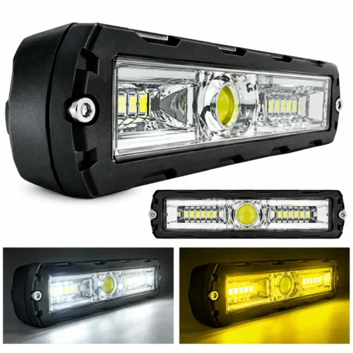 FARO DE LED BICOLOR + OJO DE ÁNGEL CUERPO METÁLICO LUZ FIJA Y MULTI-FUNCIONES 12/24V (PZA)