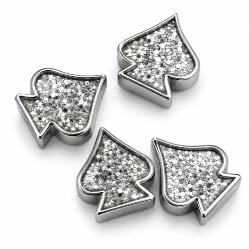 JT090:CHROME TAPON DE VALVULA CORAZON CROMO (KIT)