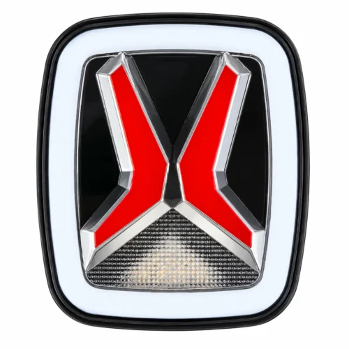 PLAFON CUADRADO CON OJO DE ANGEL 4 LEDS TIPO JEEP 12/24V MULTIFUNCIONES
