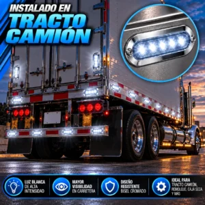 PLAFON OVALADO CON 7 LEDS, BISEL CROMADO, CON FUNCIÓN DE ESTROBO BLANCO
