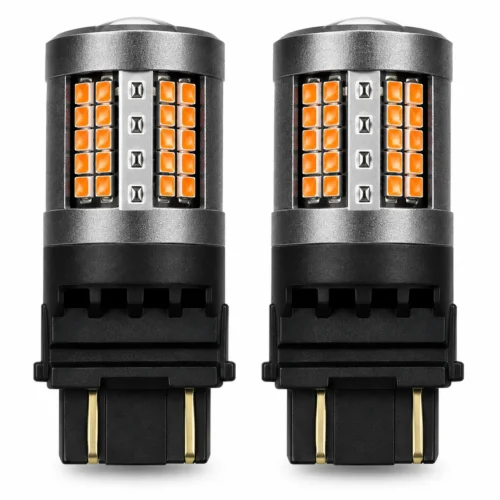 LED01:3157:RED:STR FOCO DE LED 3157-103-2016 CANBUS 12/24V LUZ FIJA Y ESTROBO ROJO (PAR)