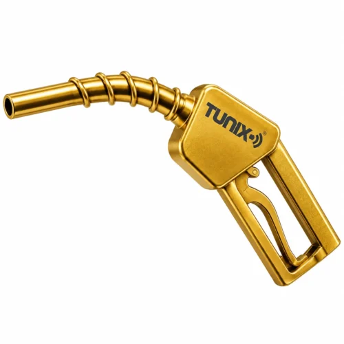 LL-MGTD LLAVERO METALICO PISTOLA DE GASOLINA CON LOGO TUNIX DORADO (PIEZA)