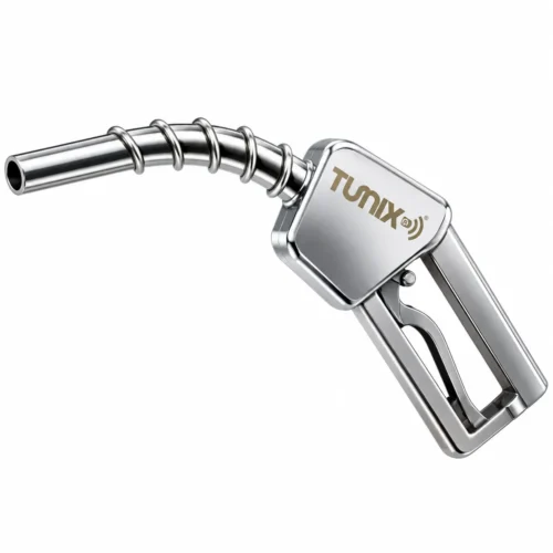 LL-MGTS LLAVERO METALICO PISTOLA DE GASOLINA CON LOGO TUNIX PLATA (PIEZA)