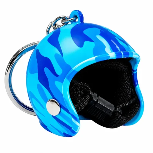 LL-PCCB LLAVERO PLASTICO CASCO CAMUFLAGE AZUL (PIEZA)
