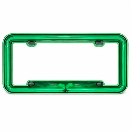 PORTAPLACA DE LUZ NEÓN AZUL BLANCO MORADO VERDE. (PIEZA)