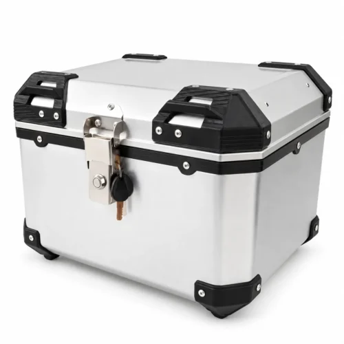 PORTA EQUIPAJE PARA MOTOS DE 45L PLATEADO (Pieza)