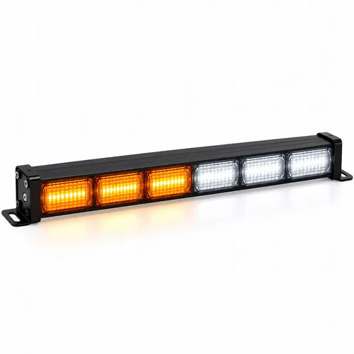 BARRA COB VARIAS FUNCIONES 6 MODULOS 60W 12/24V BCO/AMBAR