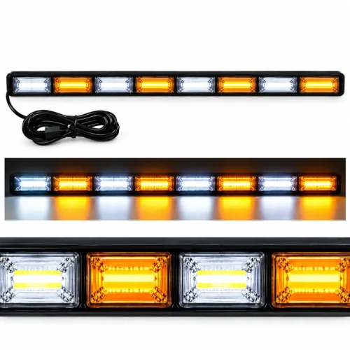 BARRA COB VARIAS FUNCIONES 8 MODULOS 60W 12/24V BCO/AMBAR BCO/AMBAR (PZA)