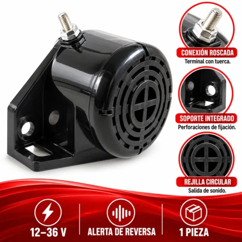 SIRENA DE REVERSA PARA MONTACARGAS 12-36V (PIEZA)