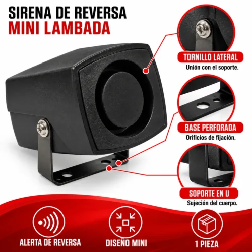 SIRENA DE REVERSA MINI LAMBADA (PIEZA)