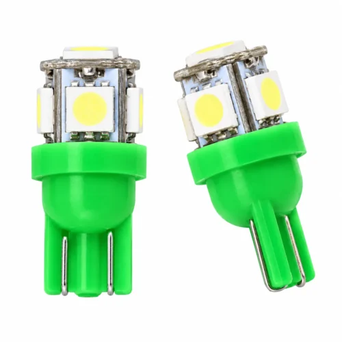 SJ09:GREEN FOCO 158 5 HYPERLED FIJO VERDE 12V (PAR)