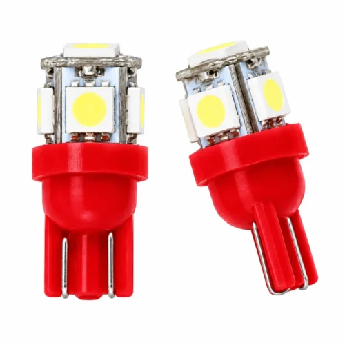 SJ09:RD FOCO 158 5 HYPERLED FIJO ROJO 12V (PAR)
