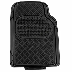TAPETE DE VINIL ANTIDERRAPANTE 4 PIEZAS 3.2KG NEGRO