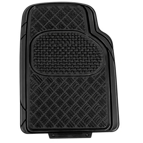 TAPETE DE VINIL ANTIDERRAPANTE 4 PIEZAS 3.2KG NEGRO