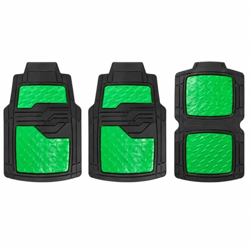 TAPETE GRUESO 4 PZAS, NEGRO / CAMUFLAGE (JUEGO)