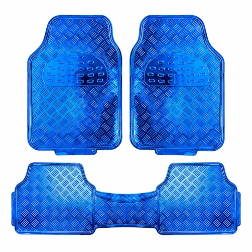 TAPETE CROMADO 3 PZAS AZUL 3.7KG