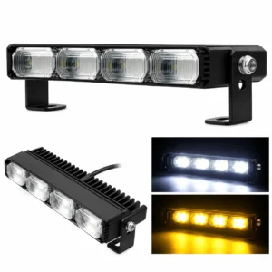 LUZ DE 4 LEDS BICOLOR 14.4X1.8X3.5CM 12/24V (PZA)