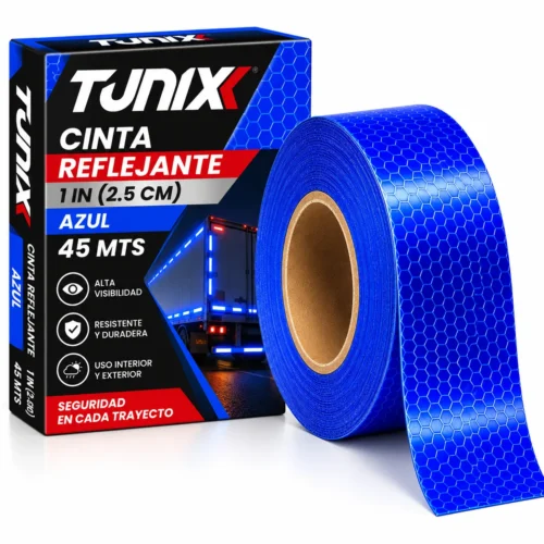 CINTA REFLEJANTE 1IN AZUL 45MTS