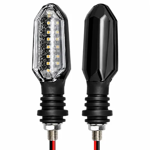 LUZ LED DIRECCIONAL UNIVERSAL PARA MOTOCICLETA AZUL