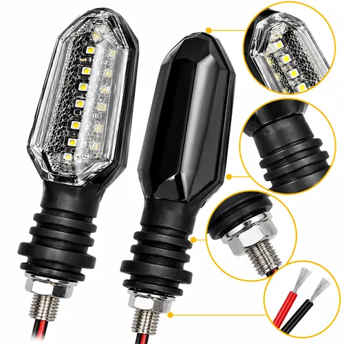 LUZ LED DIRECCIONAL UNIVERSAL PARA MOTOCICLETA AMARILLO