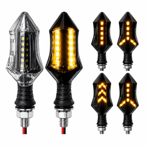 ZXD169-YE-1 LUZ LED DIRECCIONAL UNIVERSAL PARA MOTOCICLETA AMARILLO