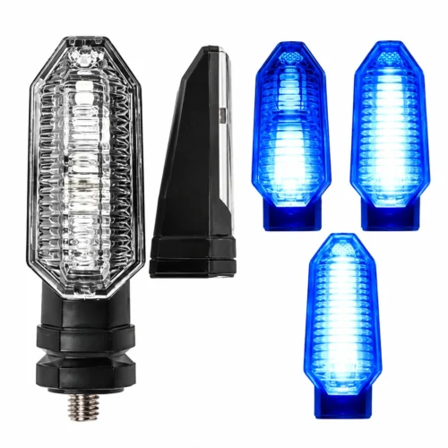 ZXD171-BL-1 LUZ LED DIRECCIONAL UNIVERSAL PARA MOTOCICLETA AZUL