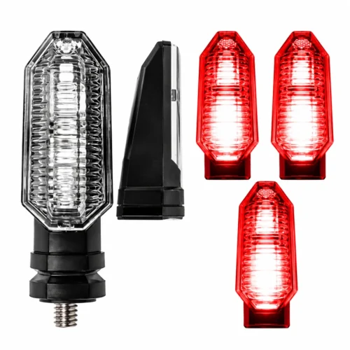ZXD171-RD-1 LUZ LED DIRECCIONAL UNIVERSAL PARA MOTOCICLETA ROJO