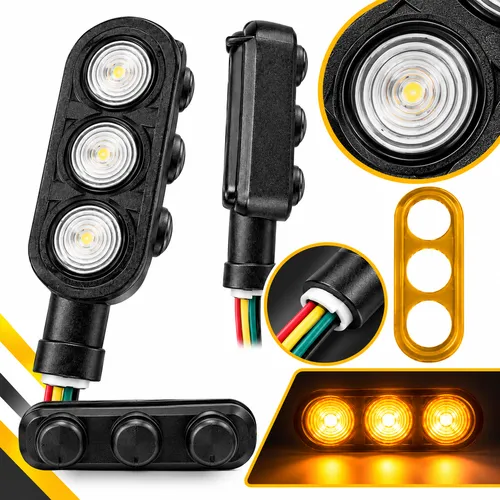 LUZ LED DIRECCIONAL UNIVERSAL PARA MOTOCICLETA AMARILLO