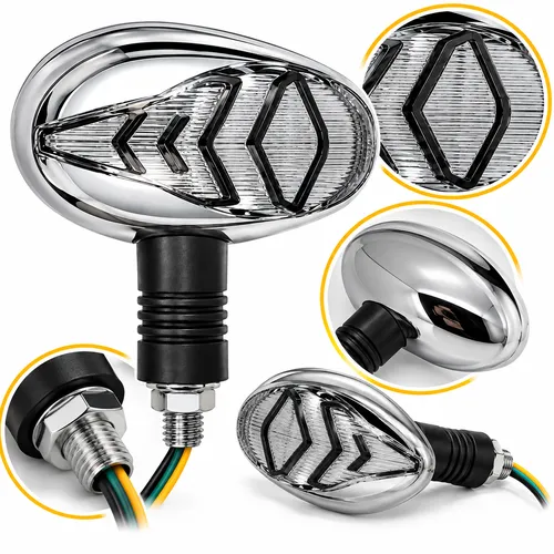 LUZ LED DIRECCIONAL UNIVERSAL PARA MOTOCICLETA AMARILLO