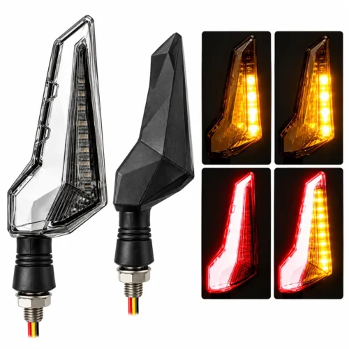 ZXD88-RD-1 LUZ LED DIRECCIONAL UNIVERSAL PARA MOTOCICLETA ROJO